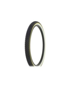 Tire 26 x 2.125 Black/White Side Wall Yellow Line HF-133.